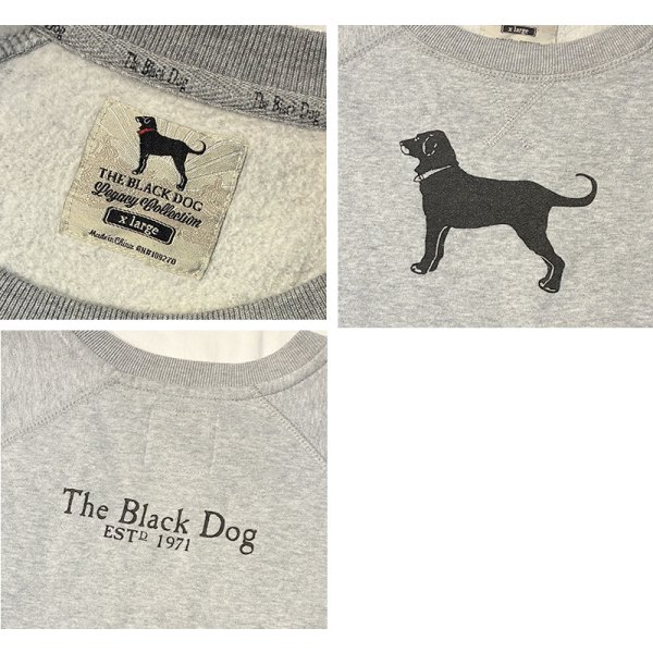 画像2: 【ビンテージ】The Black Dog【グレー】【犬プリント】【スウェット】【レディース】【サイズXL】 