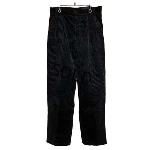 画像1: 【ビンテージ】【イタリー製】【ISTANTE】イスタンテ【濃紺】３タック【コーデュロイスラックス】【W３２程度】 