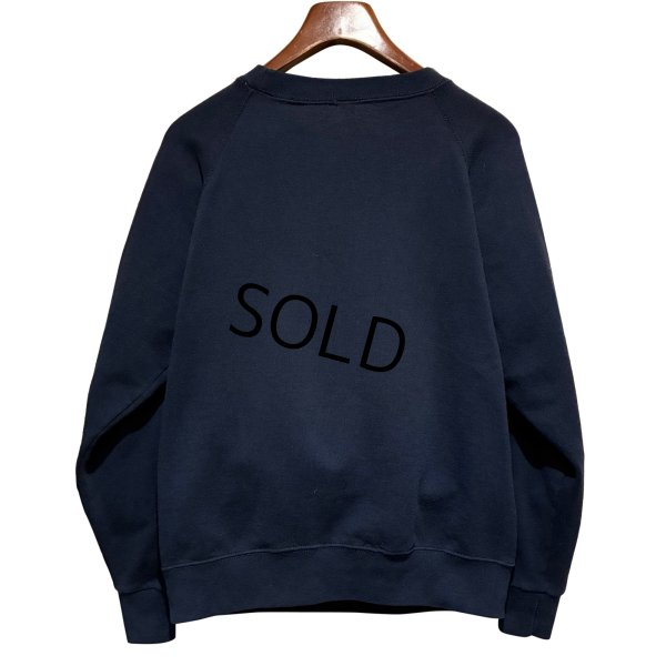 画像3: 80’ｓ~【ビンテージ】 【紺】ラグラン【スウェット】【プリント】トレーナー【サイズM程度】 