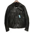 画像1: 【60’s~】【ビンテージ】【ブルックス】【Brooks】【黒】【シングルライダースジャケット】レザージャケット【サイズXL程度】<br> (1)