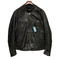 【60’s~】【ビンテージ】【ブルックス】【Brooks】【黒】【シングルライダースジャケット】レザージャケット【サイズXL程度】 