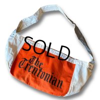 【デッドストック】60's【ビンテージ】トレントニアン【生成り】【ニュースペーパーバッグ】【ショルダーバッグ】 