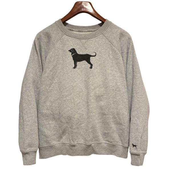 画像1: 【ビンテージ】The Black Dog【グレー】【犬プリント】【スウェット】【レディース】【サイズXL】 