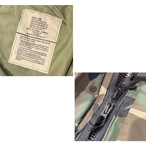 画像2:  ほぼ未使用!!【ビンテージ】【米軍実物】【U.S.ARMY】【ECWCS】エクワックス 【ウッドランド】【ゴアテックスパーカー】【M-short】 