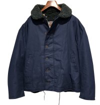 デッドストック【USA製】【ビンテージ】【SPIEWAK】紺【裏ボアジャケット】ボアブルゾン デッキジャケット【サイズ３ＸＬ】 