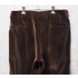 画像3: 80's~【ビンテージ】【ブラウン】ベロアスラックス【ベロアパンツ】ストレートシルエット【W33程度】<br> (3)