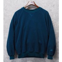 USA製【ビンテージ】【EMS】【ターコイズ】無地【フリース】フリーススウェット【サイズS】 