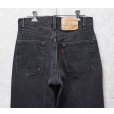 画像5: 【USA製】【ビンテージ】【LEVI'S】【リーバイス５５０】550 黒 デニムパンツ ブラックデニム【31ｘ32】<br> (5)