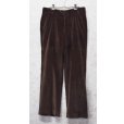 画像4: 80's~【ビンテージ】【ブラウン】ベロアスラックス【ベロアパンツ】ストレートシルエット【W33程度】<br> (4)