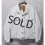 90’s 【ビンテージ】USA製【リーバイス】デカパッチ【LEVIS】【70598-4159】白【Gジャン】デニムジャケット【サイズXL】 