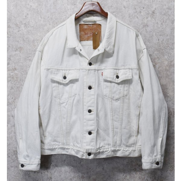 画像1: 90’s 【ビンテージ】USA製【リーバイス】デカパッチ【LEVIS】【70598-4159】白【Gジャン】デニムジャケット【サイズXL】 