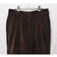画像1: 80's~【ビンテージ】【ブラウン】ベロアスラックス【ベロアパンツ】ストレートシルエット【W33程度】<br> (1)