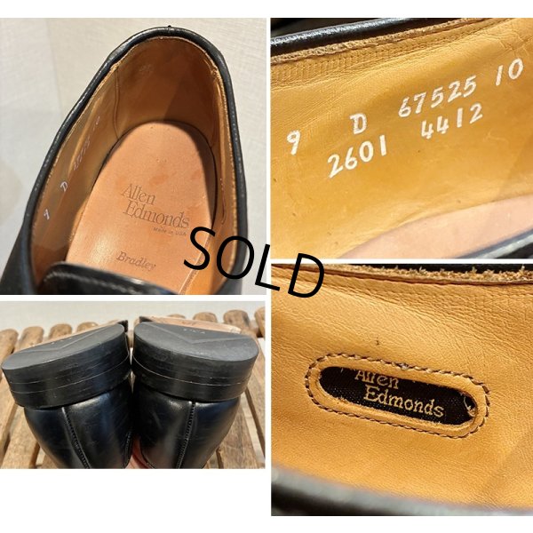 画像2: USA製【アレンエドモンズ】【Allen Edmonds】Bradly【ブラッドリー】【黒】【Uチップモカシンシューズ】【9 D】【28cm程度】 