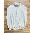 画像4: 90's~【USA製】【RUSSELL】ラッセル 【ビンテージ】グレー【無地】【ジップアップ】ノースリーブスウェット【サイズL】<br> (4)