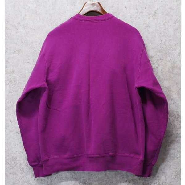 画像3: 90's【ビンテージ】【USA製】Champion【チャンピオン】【紫】無地【前Ｖ】胸ロゴ入り クルーネック【スウェット】【サイズXXL】 
