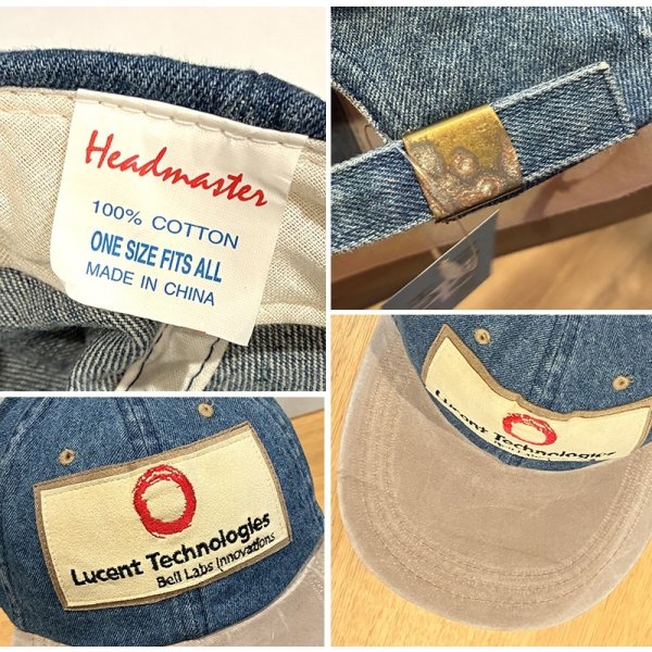 画像2: ビンテージ【Lucent Technologies】ルーセント・テクノロジー デニムｘナチュラルヌバック【BBキャップ】【フリーサイズ】 