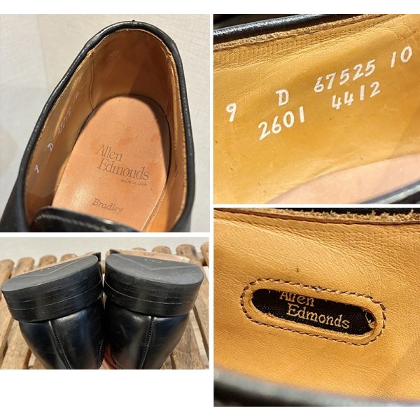 画像2: USA製【アレンエドモンズ】【Allen Edmonds】Bradly【ブラッドリー】【黒】【ストレートチップ】【9 D】【27cm程度】 