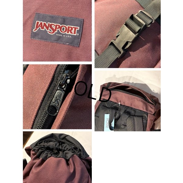 画像2: 90's【ビンテージ】【USA製】【jansport】ジャンスポーツ【エンジ】【バックパック】【リュックサック】 