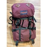 90's【ビンテージ】【USA製】【jansport】ジャンスポーツ【エンジ】【バックパック】【リュックサック】 