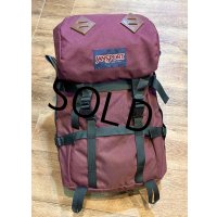 90's【ビンテージ】【USA製】【jansport】ジャンスポーツ【エンジ】【バックパック】【リュックサック】 