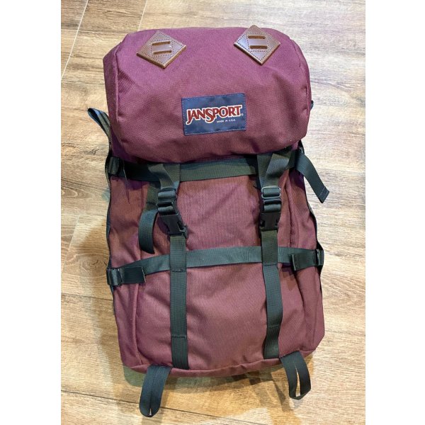画像1: 90's【ビンテージ】【USA製】【jansport】ジャンスポーツ【エンジ】【バックパック】【リュックサック】 