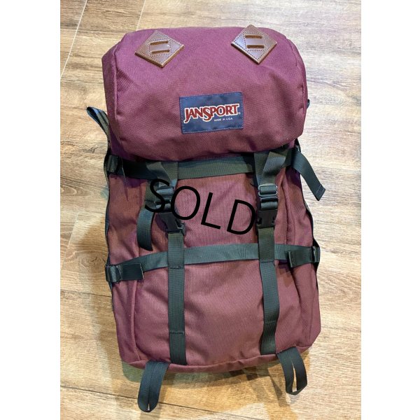 画像1: 90's【ビンテージ】【USA製】【jansport】ジャンスポーツ【エンジ】【バックパック】【リュックサック】 