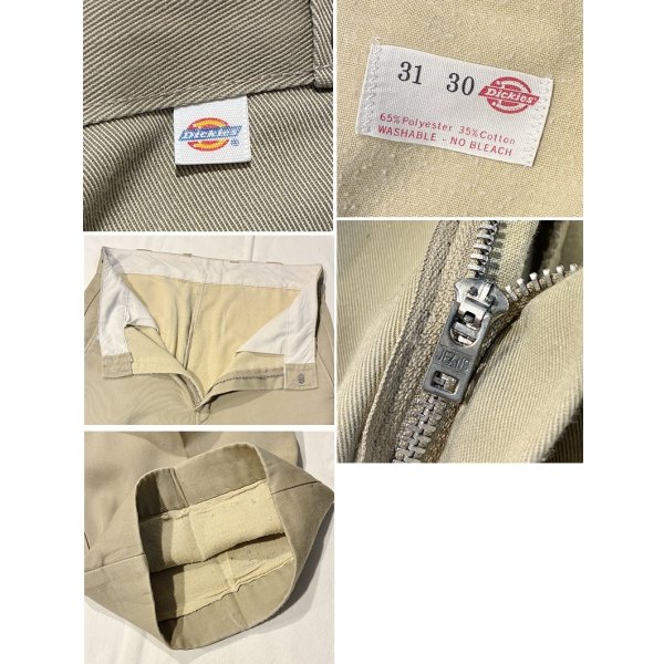 画像2: 【ビンテージ】ディッキーズ【Dickies】【ベージュ】【裏地付き】【ワークパンツ】【31×30】 