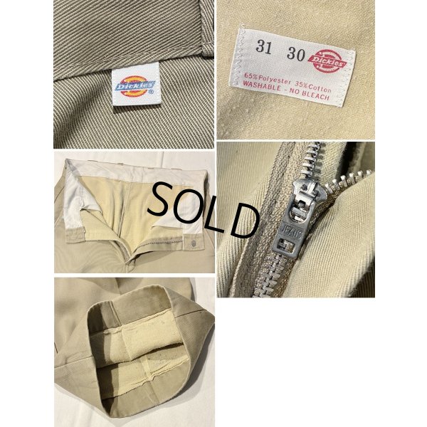 画像2: 【ビンテージ】ディッキーズ【Dickies】【ベージュ】【裏地付き】【ワークパンツ】【31×30】 