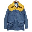 画像1: 【USA製】【Powderhorn】パウダーホーン【青ｘマスタード】ベルト付き【ナイロンマウンテンパーカー】【サイズL】 <br> (1)