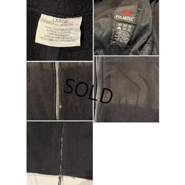 画像2: 米軍実物 U.S.ARMY【ECWCS】 Gen2 level3【ポーラテック】黒 300フリースジャケット【サイズＬ】 