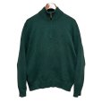 画像1: 【ラルフローレン】POLO RALPH LAUREN【緑】【無地】【ハーフジップ】【コットンセーター】【サイズM】 <br> (1)