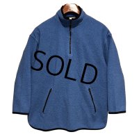 90’ｓ【ビンテージ】【エディーバウアー】【青×紺パイピング】【ハーフジップフリース】レディース古着【レディースM】 