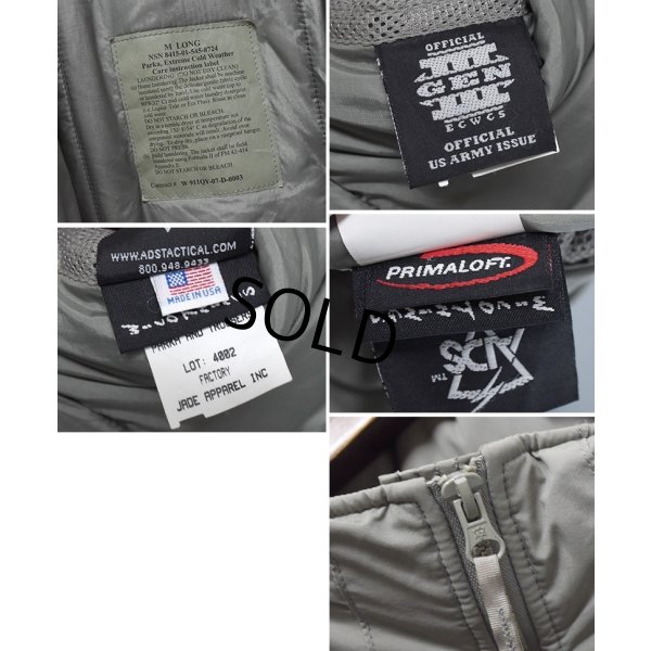 画像2: 【米軍実物】ワイルドシングス製【ECWCS】【GEN3】【レベル7】【プリマロフトジャケット】【M-L】 