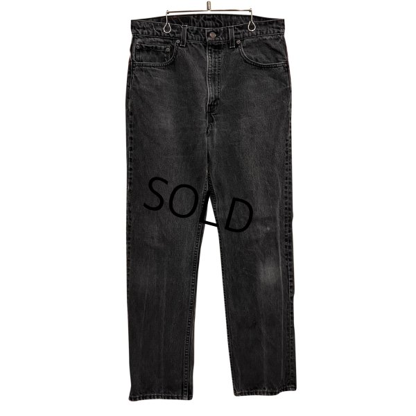 画像1: 90's【USA製】【ビンテージ】【LEVI'S】【リーバイス５０５】505【黒】【デニムパンツ】ブラックデニム【34×30】 