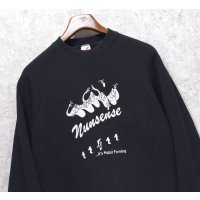 【USA製】【ビンテージ】【JERZEES】ジャージーズ【黒】Nansense【スウェット】【サイズXL】 