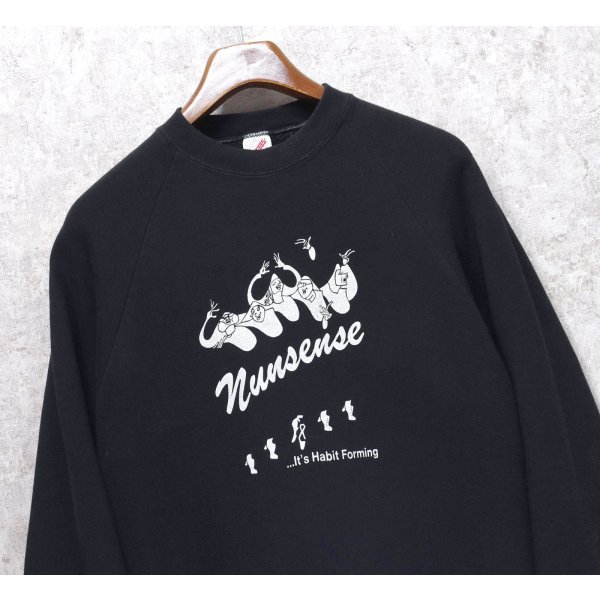 画像1: 【USA製】【ビンテージ】【JERZEES】ジャージーズ【黒】Nansense【スウェット】【サイズXL】 