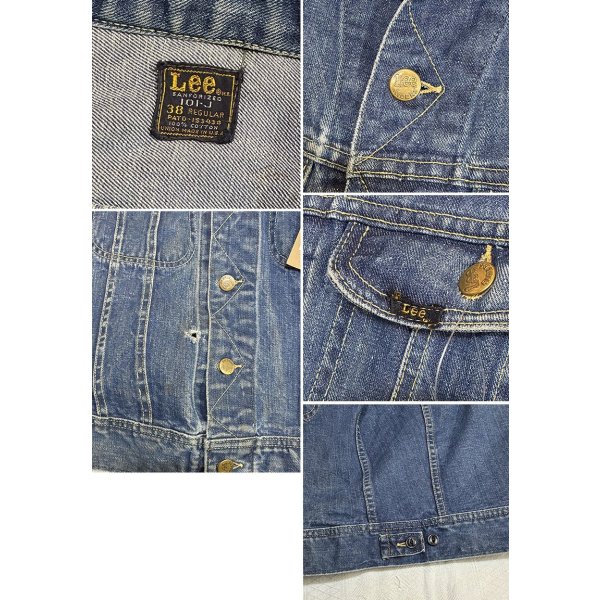 画像2: 〜80’s  USA製【ビンテージ】【Lee】リー【101J】【カスタムGジャン】デニムベスト【US38】 