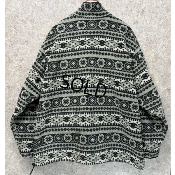 画像3: 90's 【L.L.Bean】ビンテージ【ＬＬビーン】【WINDBLOCK SERIES】 ポーラテック  グレー 【雪柄】総柄【ハーフジップフリース】アノラックフリース サイズXL程度 