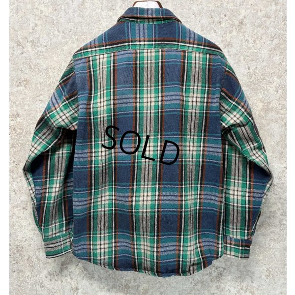 画像3: 90's 【ビンテージ】 【FIVEBROTHER】ファイブブラザー【紺ｘ緑ｘ赤】チェック ネルシャツ　サイズＬ 