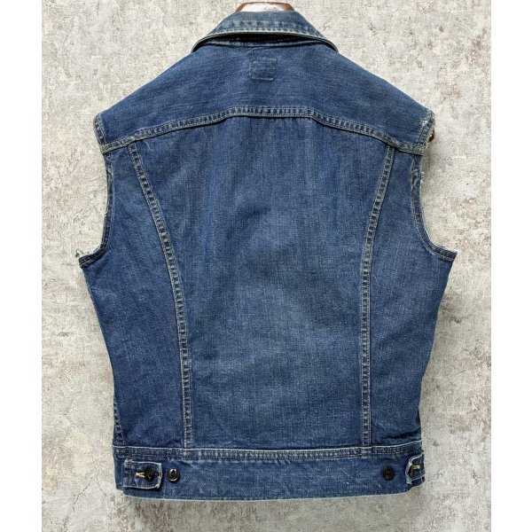 画像3: 〜80’s  USA製【ビンテージ】【Lee】リー【101J】【カスタムGジャン】デニムベスト【US38】 