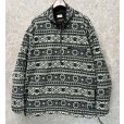 画像1: 90's 【L.L.Bean】ビンテージ【ＬＬビーン】【WINDBLOCK SERIES】 ポーラテック  グレー 【雪柄】総柄【ハーフジップフリース】アノラックフリース サイズXL程度<br> (1)