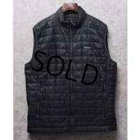  ビンテージ【パタゴニア】【PATAGONIA】チャコール【ナノパフ】【ベスト】ダウンベスト【サイズL】 