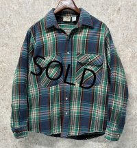 90's 【ビンテージ】 【FIVEBROTHER】ファイブブラザー【紺ｘ緑ｘ赤】チェック ネルシャツ　サイズＬ 
