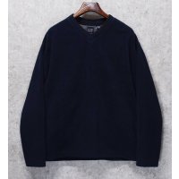 ビンテージ【オールドギャップ】【GAP】紺【Vネック】【フリース】【プルオーバー】【サイズXL】 