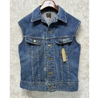 〜80’s  USA製【ビンテージ】【Lee】リー【101J】【カスタムGジャン】デニムベスト【US38】 