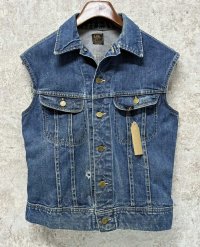 〜80’s  USA製【ビンテージ】【Lee】リー【101J】【カスタムGジャン】デニムベスト【US38】 