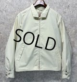 程度良好【ビンテージ】【PETERS】【オフホワイト】【スウィングトップ】【ジップアップブルゾン】【US38】 
