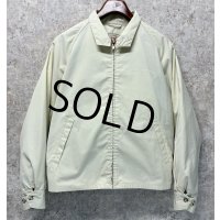 程度良好【ビンテージ】【PETERS】【オフホワイト】【スウィングトップ】【ジップアップブルゾン】【US38】 
