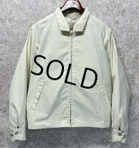 程度良好【ビンテージ】【PETERS】【オフホワイト】【スウィングトップ】【ジップアップブルゾン】【US38】 