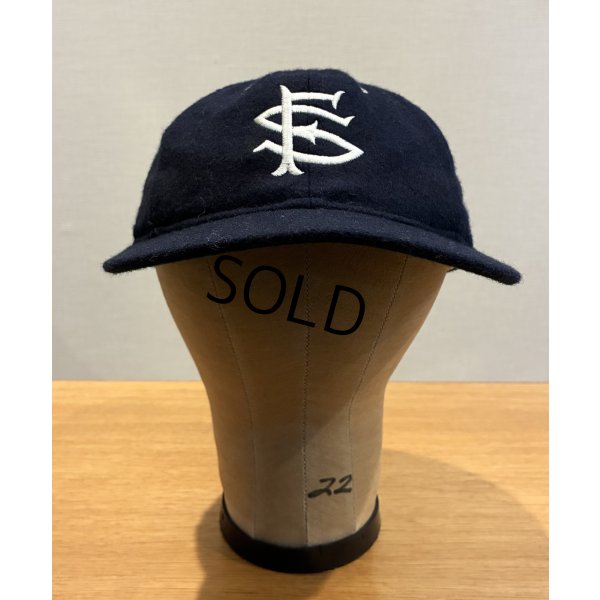 画像3: 90’ｓ【ビンテージ】程度良好!! 90'sEbbets Field Flannels 【サンフランシスコ】【紺ｘツバ裏緑】ウールキャップ【ベースボールキャップ】【サイズ7 1/4】 